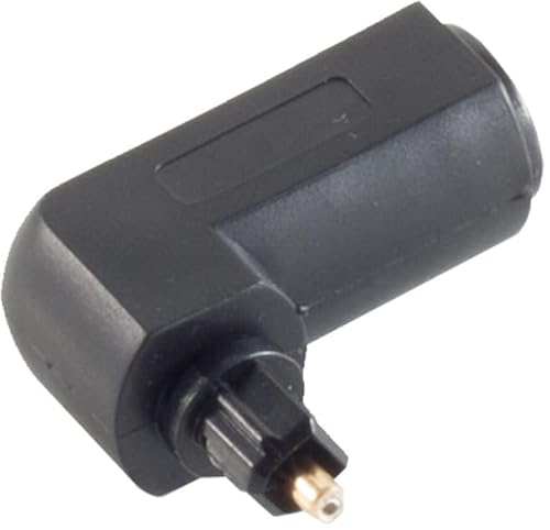 1aTTack.de 1x Adapter - Right Angle Toslink Plug/Toslink Socket