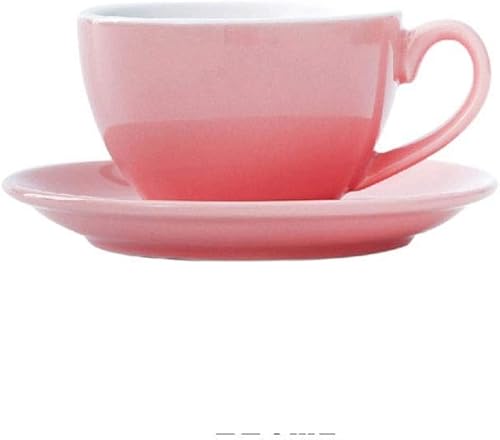 Fashion Modern Simplicity Ceramic 200ml Porcelain Coffee Cups and Saucer Set Tea Cup Set Mug Drinking Utensils