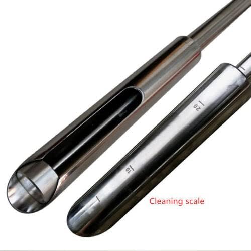 304 Stainless Steel Soil Probe Sampler with Ejector Eject Bore Foot Pedal 1M*70MM