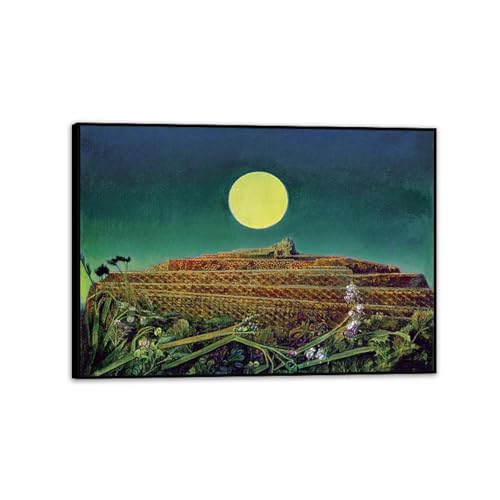 Tableau Max Ernst La ville entière peinture sur toile encadré noir 85x60cm