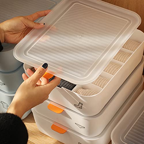 Cajas de almacenamiento organizador de armario plegable de 3 piezas con tapa 7