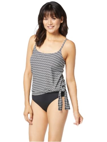 COCO REEF Stella Bra Sized Underwire Side Tie Tankini — Loose Fit Blouson Swim Top