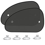 DETAILSAVER 2026 New Upgrade Car Window Shades for Side Window 25"X15"(2 Pack),Car Window Shade for Baby Suction Cup,Sun Shade Side Window Can Blocks 99.98% UVR