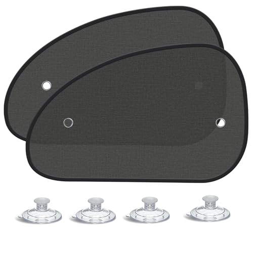 DETAILSAVER 2026 New Upgrade Car Window Shades for Side Window 25'X15'(2 Pack),Car Window Shade for Baby Suction Cup,Sun Shade Side Window Can Blocks 99.98% UVR