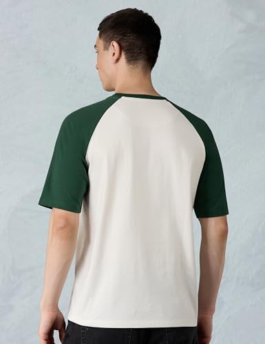 Image of Amazon Brand - Symbol Men Ragon Oversized Fit T-Shirt | Half Sleeves | Printed | Available in Plus Size