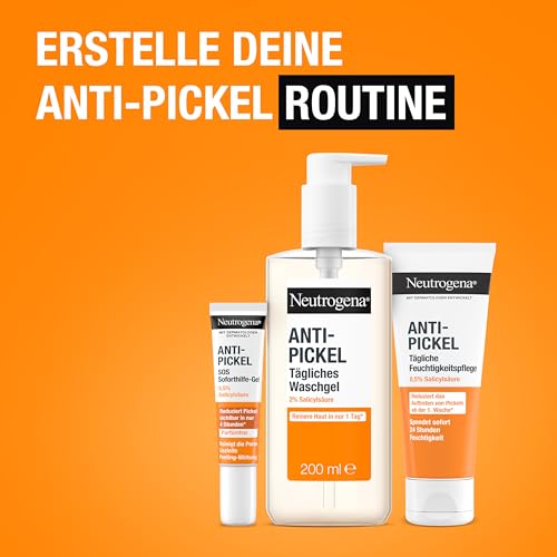 Neutrogena Anti-Pickel SOS Soforthilfe-Gel reinigendes Anti Pickel Gel mit 0,5 Prozent Salicylsäure reinigt mit gezielter Peeling-Wirkung