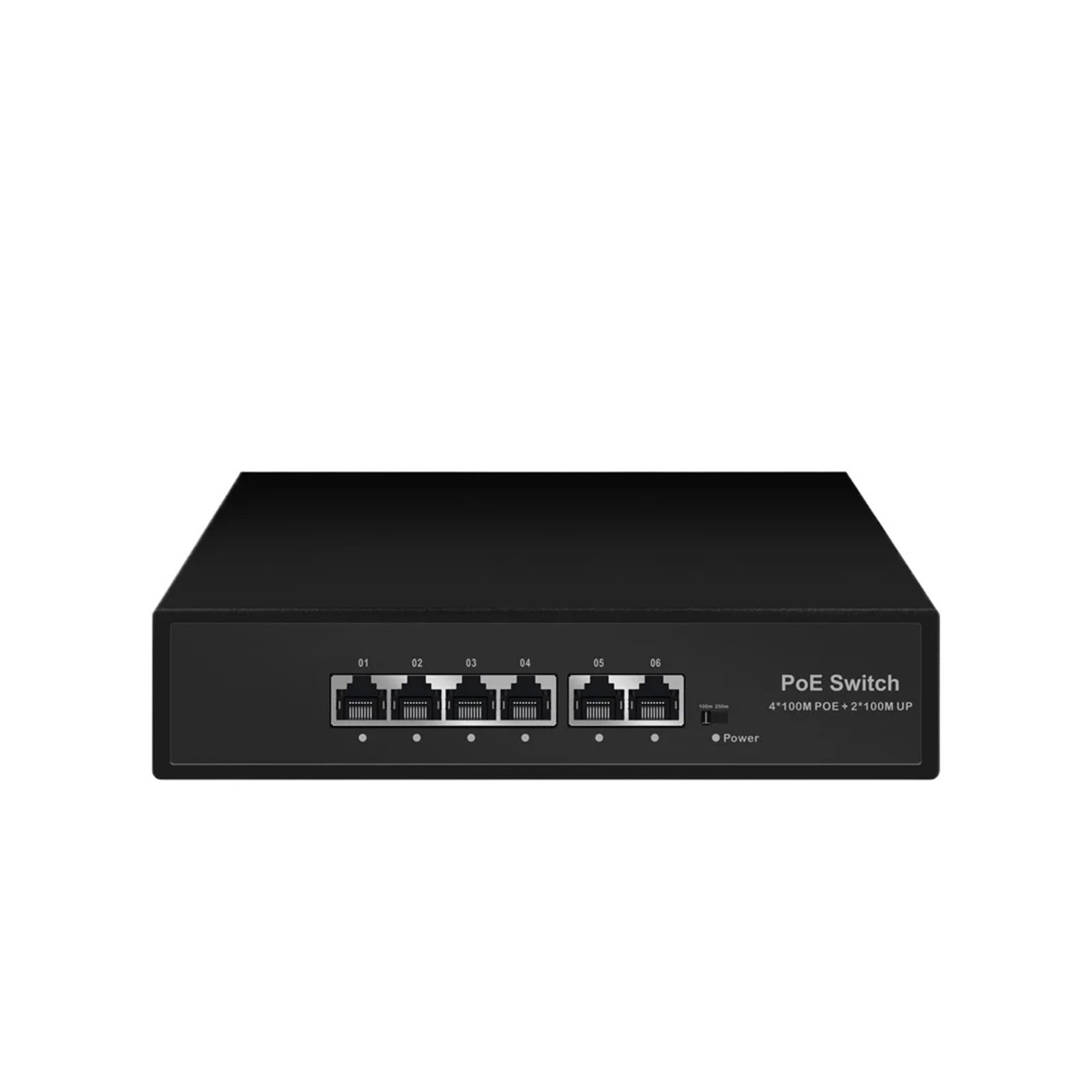 OSHZIKJII 6 Ports 10/100Mbps Switch Ethernet Switch with 2 Uplink RJ45 Ports Switch