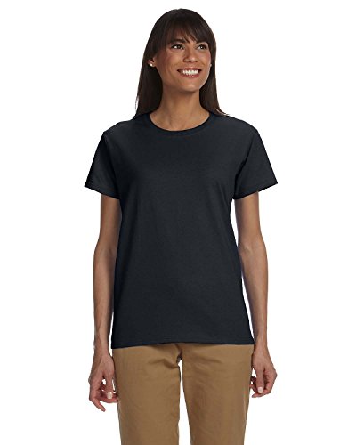 By Gildan Gildan Ladies Ultra Cotton 6 Oz T-Shirt - Black - XS - (Style # G200L - Original Label)
