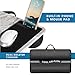LAPGEAR Home Office Lap Desk with Device Ledge, Mouse Pad, and Phone Holder - White Marble - Fits Up To 15.6 Inch Laptops - Style No. 91501