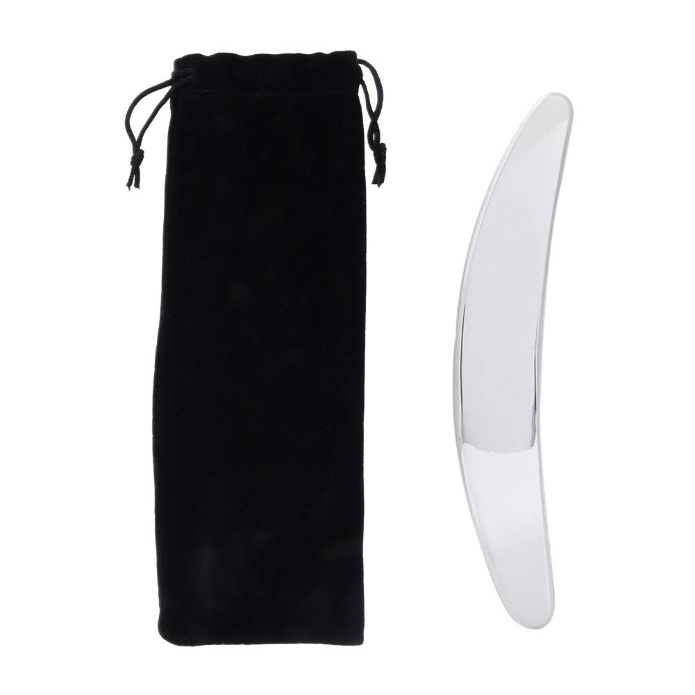 Gua Sha Tools,Ergonomic Stainless Steel Instrument for Back Legs Arms Neck Shoulder Massage Relaxing Soft Tissue and Reduce Pain