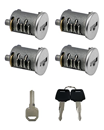 4 Pack Lock Cylinders Fit for Yakima Car Roof Rack System Components SKS Lock Cores, Includes 4 Cylinders Cores, 2 Opening Keys and 1 Control Key