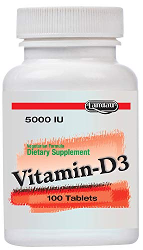 Landau Kosher Vitamin D3 5000 IU - 100 Tablets -  LN-91401