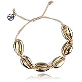 KELITCH Gold Sea Shell Bracelet Handmade Bohemia Cowry Beads Charm Bracelets Women Beach Boho Jewelry