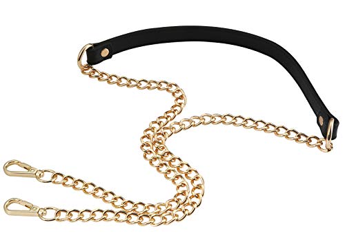 UTreers Purse Chain Strap Crossbody Bag Chains Strap Handbag Chain Replacement Leather Chain Straps 47.2'