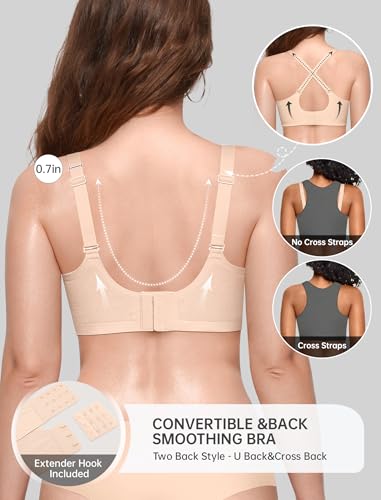 Image of OEAK Women Value Series Jelly Bras Wireless Pushup Convertible Bra | Everyday Essentials,Comfortable Bralettes,No Underwire,Full Coverage,Support Lift,Tshirt,Soft,Seamless,Scalloped