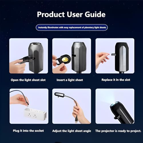 Image of Planet Projector Light, USB Powered, Projection Lamp, Room Decor for Kids | Portable can be used in room, car etc