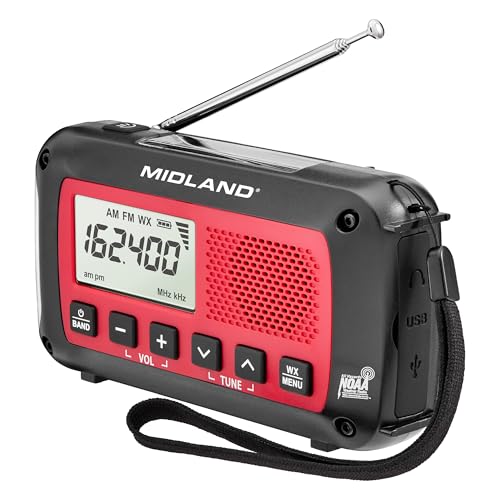 Midland ER40 Emergency Crank Weather Alert Radio w/Flashlight