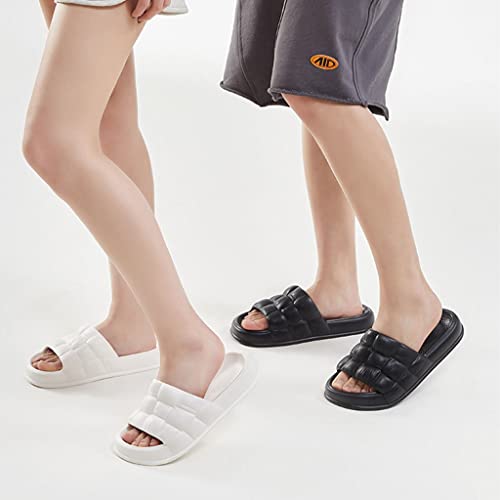 HSQMA Womens Slippers,Ultra-Soft Thick Soled Sandals For Home Bathroom, Quick Drying Shower Cloud Shoes Unisex Thick Sole Quick-drying Open Toe Style Slippers3