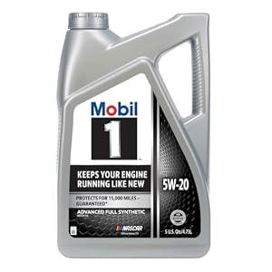 Mobil 1 Advanced Full Synthetic 5W-20 Motor Oil – 5 Quart