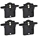 4 Pack Sliding Door Rollers Wheels Replacement Parts Stainless Steel Security Screen Door Hardware DIY Repair Kit for Top Bottom Rails Black