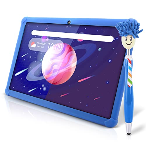 Image of Pyle Kids Tablet with Stylus Pen, 7 Inch Android Tablet with 1080p HD Display, Dual Camera, WiFi Compatibility, Quad-Core Processor, 1GB RAM, 8GB Storage, Kid Proof Cover