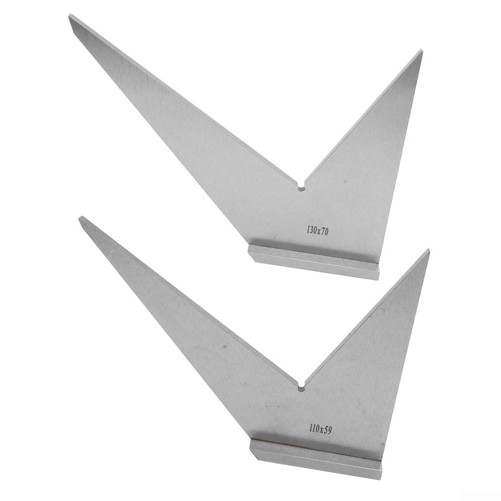 Transportador multiángulo con base, regla de calibre de ángulo, herramienta de medición para carpintería, carpintería, construcción, diseño de medición (130 x 70 mm)