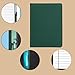 Euousu Padfolio Binder A5 Document Organizer with Refillable Lined Notepad, Junior Size Folder Portfolio for Men Women,Dark Green.