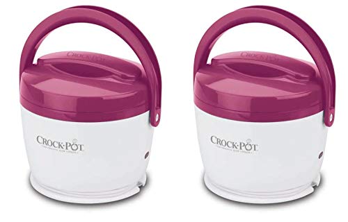 2) Crock-Pot SCCPLC200-PK Portable Lunch Crock Slow Cooker Food Warmers 20-Ounce