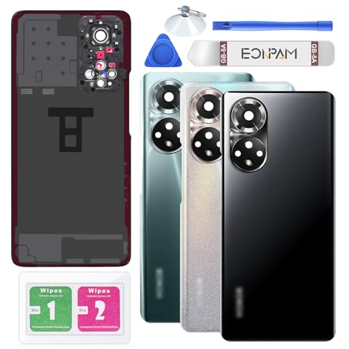 Vitre arrière Honor 50 noire avec lentille de caméra et outils