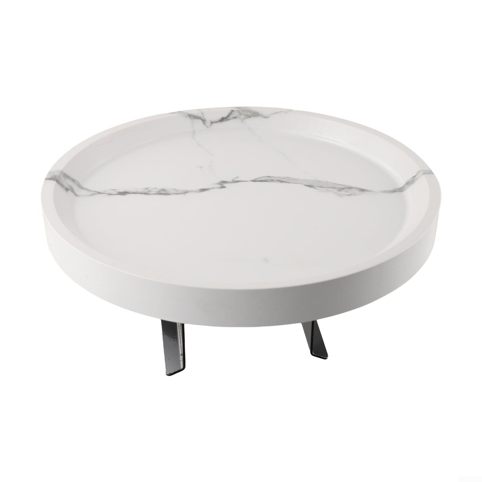 Bandeja ajustable para brazo de sofá, con clip, de madera, soporte para bebidas, diseño antideslizante para mando a distancia, perfecto para reposabrazos de sofá, color blanco