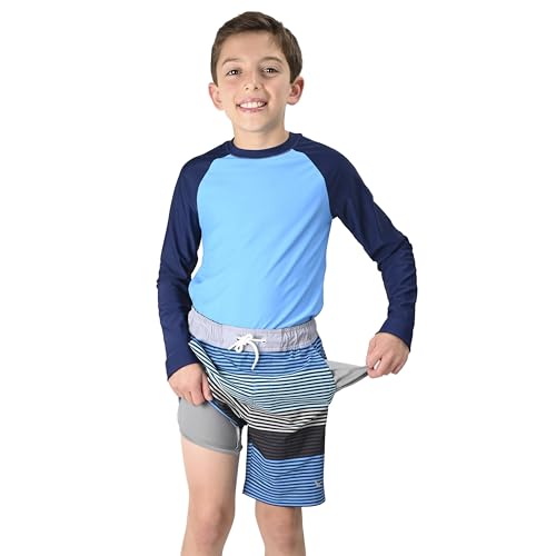 Maillot dermoprotecteur garçon pour éviter les coups de soleil et allergies cutanées