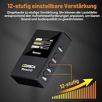 COMICA BoomX-D1 kabelloses Lavalier-Mikrofon, 2,4 GHz, kabelloses Krawattenmikrofon-System mit 1 Sender und 1 Empfänger, Lav-Mikrofon für DSLR-Kamera/Camcorder/Smartphone Podcast Interview YouTube – Ansicht 5