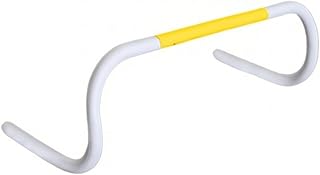 Agility Speed Training Hurdles Auto-Repositioning Arched Hurdle Portable Agility Hurdles for Backyard, White Yellow, 25cm Height