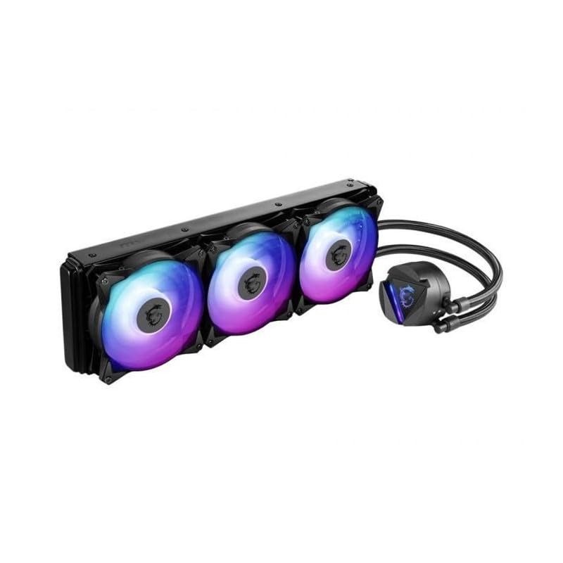 Image of MSI MAG CORELIQUID 360R V2 AIO CPU Liquid Cooler - Rotatable ARGB Blockhead, Integrated Radiator Pump, Split-Flow Water Cooling, Evaporation-Proof Tubing, Easy to Install - AMD & Intel Compatible