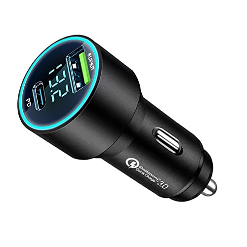 KANOYOyMax 100W 2|[gzԍڏ[d USB C J[`[W[ VK[\Pbg PD 20W+QC3.0|[g }[d dv LED\ J[pi 12V-24VԑΉ iPhone 14pro/13pro/12/11/X/8 Ga