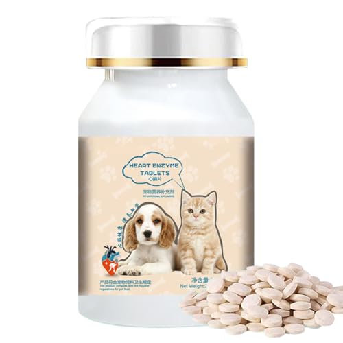Hundeherz -Ergänzungsmittel 200 Stücke Hunde Herz Ergänzungen für EIN gesundes Herz und eine sichere Sicherung alltäglicher Unterstützung versorgen Fitness und unterstützen EIN gesundes Immunsystem
