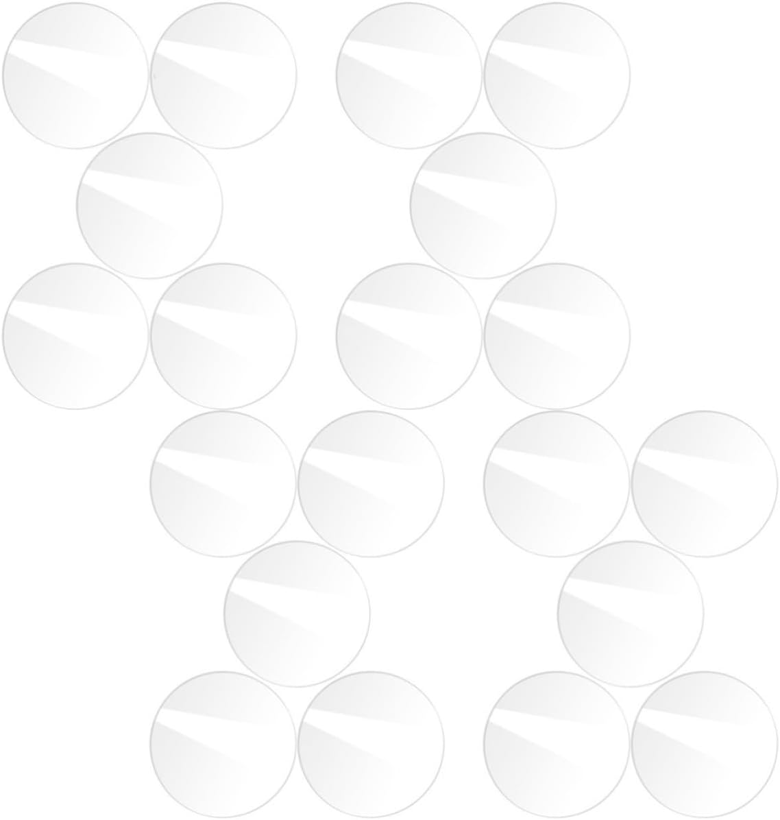 20pcs Acrylic Rounds, Blank Boards for DIY Craft Projects