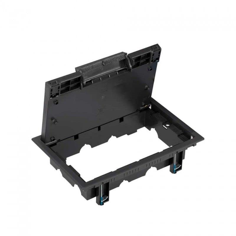 Tapa de registro 4 mod. grafito plaque de fermeture robuste pour quadruple module
