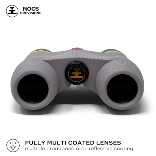 Image of Nocs Provisions Standard Issue 8x25 Waterproof Binoculars, 8X Magnification, Bak4 Prism, Wide View Multi-Coated Lenses for Bird Watching, Hiking & Backpacking - Alpaca Purple