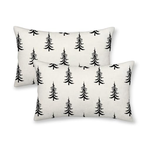 CXMEIFLY Weihnachts-Kissenbezüge, 30,5 x 50,8 cm, 2 Stück,...