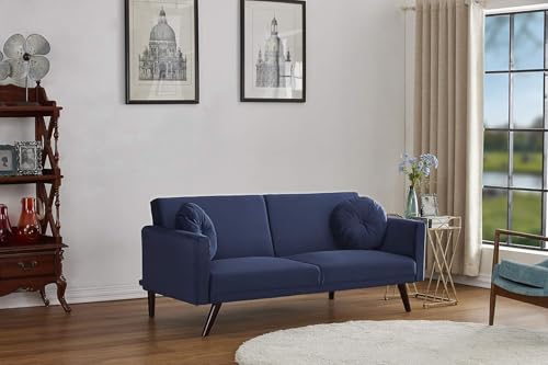 Container Furniture Direct 72" Retro Velvet Sofa Bed - Vintage