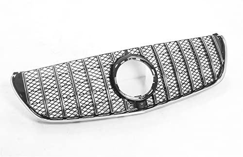 Calandre Avant Argent pour Benz W447 Classe V 2016-2021 Style GT-R avec Trou Caméra