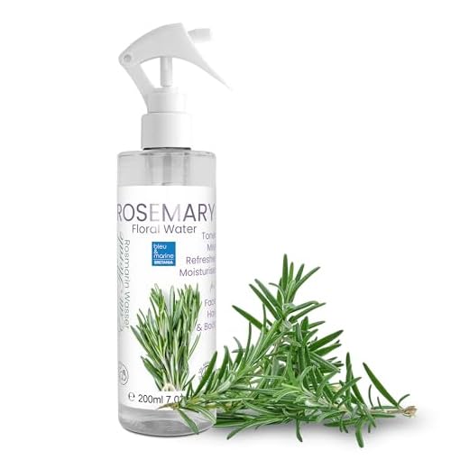 Hidrolato de Romero Agua Floral Spray Facial- Loción Tónica para el cabello y la piel grasa y con acné (100 ml) Natural 100%