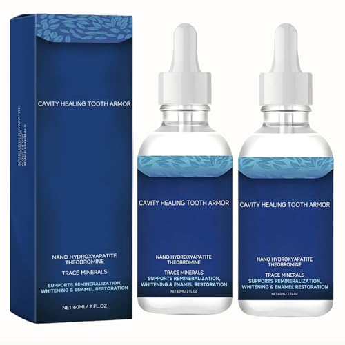 Cavity Healing Tooth Armor,Teeth Whitening, Cavity Repair & Gum Health Treatment, Enamel Strengthener, Fast-Acting Oral Care Solution (2pcs)