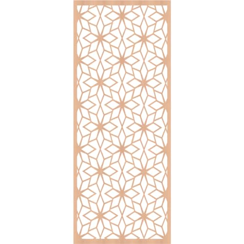 Image of 21 3 /8 inchW x 54 3 /8 inchH x 1 /4 inchT Lake Decorative Fretwork Wood Wall Panels, Alder