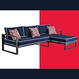 Tommy Hilfiger ODSO10011A Monterey Modern Patio Outdoor Furniture Collection, Weather Resistant,...