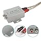 XMSJSIY Car Audio Noise Isolator Filter, 2 Kanal RCA Ground Loop Signal Noise Suppressor Filter Eliminator for Amplifier Speaker Car Audio Systems