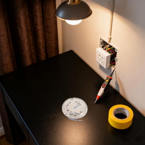 Kit de luz LED regulable que elimina sombras en bases de ventilador de techo 6