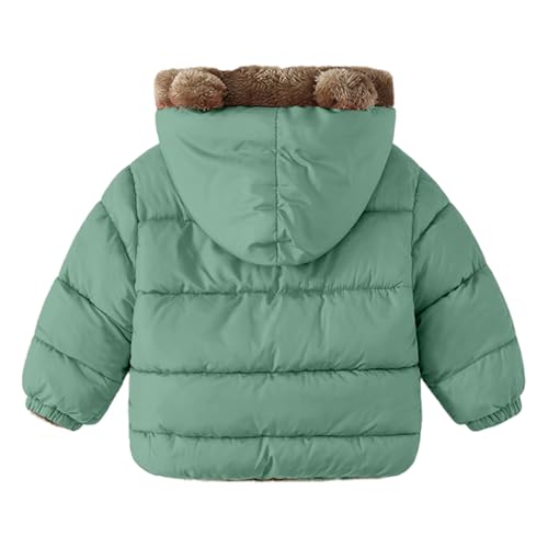 Winter Hooded Puffer Jacket for Boys Girls Fleece Lined Bear Ears Padded Windproof Warm Down Coat Kids 2025 Outerwear2