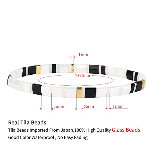 Kanyee Tila Multi Color Stretch Bracelets Tile Enameled Adjustable Size Cuff Bangles Bracelets Friendship Jewelry Christmas Gifts For Women #TOP4